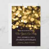 Invitation Gold City éclaire la fête du réveillon du Nouvel A (Devant)