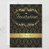 Invitation Gold Classy pour toute occasion (Devant)