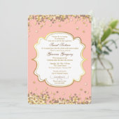 Invitation Gold Confetti (Debout devant)