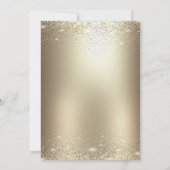 Invitation Gold Confetti Balloons Gold Metallic Retirement  (Dos)