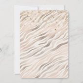 Invitation Gold Confetti Blush Pink Zebra Baby Shower (Dos)