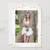 Invitation Gold Confetti Dots Law School Graduation Party (Dos)