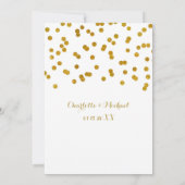Invitation Gold Confetti Engagement Party (Dos)