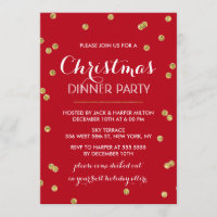 Gold Confetti fête de Noël (Couleur personnalisée)