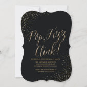 Invitation Gold Confetti New Years Eve Party (Devant)