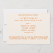 Invitation Gold Confetti Nouvel An Champagne Flutes (Dos)