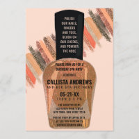 Gold Coral Parties scintillant ongle Spa polonais 