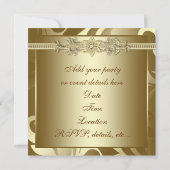Invitation Gold Corporate Christmas Party (Dos)