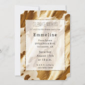 Invitation Gold Cream Western Cowhide (Devant)