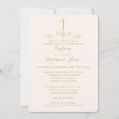 Invitation Gold Cross et Laurels (Devant)