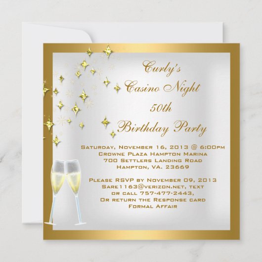 Invitation GOLD Curly Fantastique (Dos)