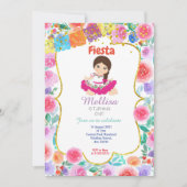 Invitation Gold de la Fille Mexicaine Pink (Devant)