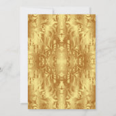 Invitation Gold Diamond Swirl Womans 75e anniversaire (Dos)