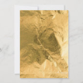 Invitation Gold Dinosaur Roar anniversaire (Dos)