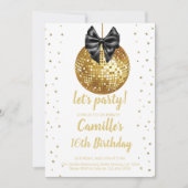 Invitation Gold Disco Ball (Devant)