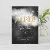 Invitation Gold Dreamy Elle est sur Cloud Nine Fête des marié (Debout devant)