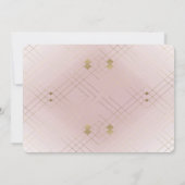 Invitation Gold Elegance rose Diamant Gatsby Mariage (Dos)