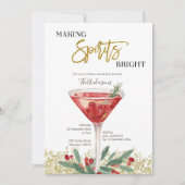 Invitation Gold Elegant Fabriquant Spirits Bright Cocktail (Devant)