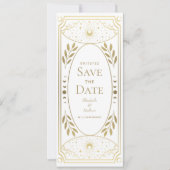 Invitation Gold Elegant Mystical Tarot Card Enregistrer la da (Devant)