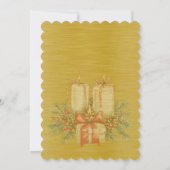 Invitation Gold Elegant Sparkly Frame After Christmas Wedding (Dos)