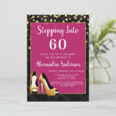 Invitation Gold entre 60 Anniversaire (Debout devant)