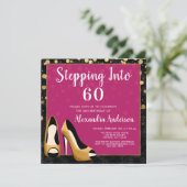 Invitation Gold entre 60 Anniversaire (Debout devant)