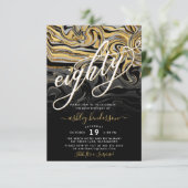 Invitation Gold et Black 80e anniversaire (Debout devant)