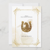 Invitation Gold et blanc Espagnol Mexicain Boy Charro (Dos)