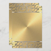 Invitation Gold et Silver Holiday Party (Devant / Derrière)