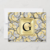 Invitation Gold et Silver Yin et Yang (Dos)