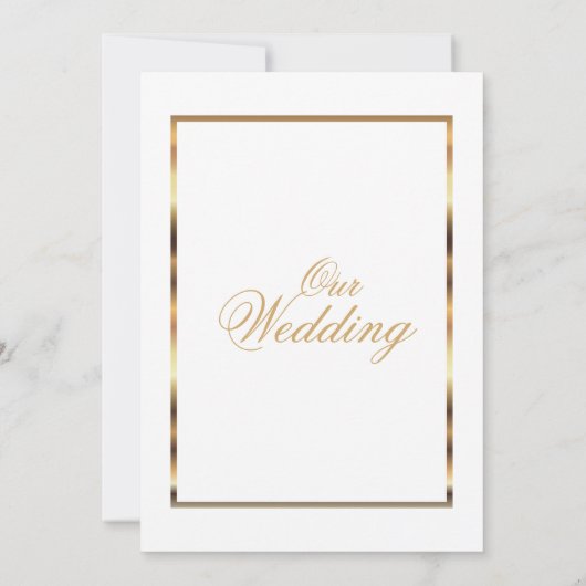 Invitation Gold et White (Dos)