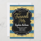 Invitation Gold Farewell Party (Devant)