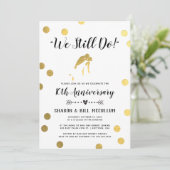 Invitation Gold Fhuile Nous Faisons Toujours | 10e anniversai (Debout devant)