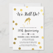Invitation Gold Fhuile Nous Faisons Toujours | 50e anniversai (Devant)