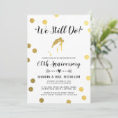 Invitation Gold Fhuile Nous Faisons Toujours | 60e anniversai (Debout devant)