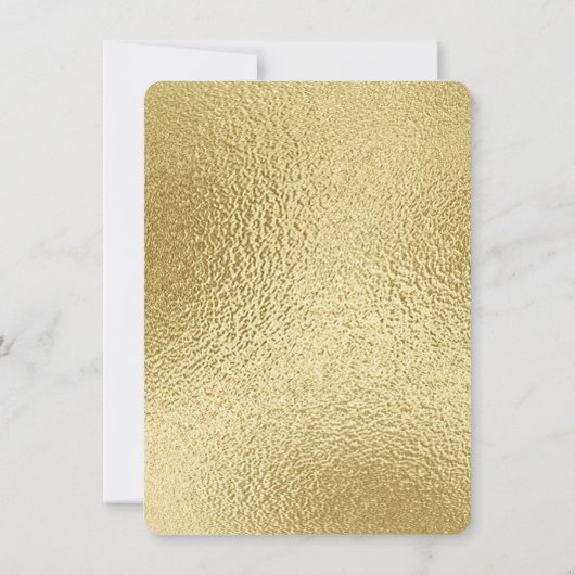 Invitation Gold First Birthday (Dos)