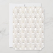 Invitation Gold Fleur de lis Great Gatsby Engagement Party (Dos)