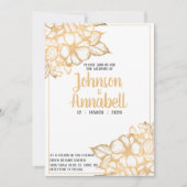Invitation Gold Floral (Devant)