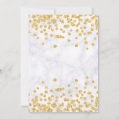 Invitation Gold Floral 60e anniversaire Lumières en argent (Dos)