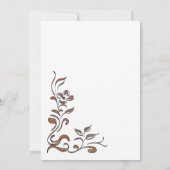 Invitation Gold Floral Border Surprise 60e anniversaire Dîner (Dos)