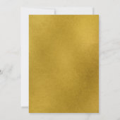 Invitation Gold Floral Géométrique Première Communion sainte (Dos)