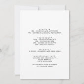 Invitation Gold Floral Tropical Green Bachelorette Week-end (Dos)