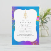 Invitation Gold Foil Arabe Nights (Debout devant)