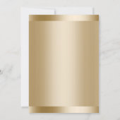 Invitation Gold Foil Arrière - plan Graduation Party (Dos)