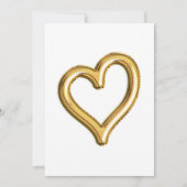 Invitation Gold Foil Balloon et Confetti 2e fête d'anniversai (Dos)