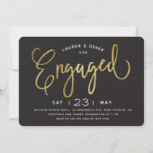 Invitation Gold Foil Chic Letting Party (Devant)