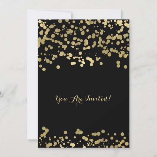 Invitation Gold Foil Confetti (Dos)