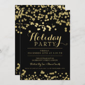 Invitation Gold Foil Confetti (Devant / Derrière)