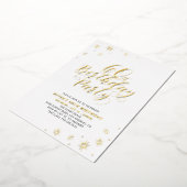 Invitation Gold Foil de fête du 60e anniversaire m (Rotation)