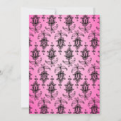 Invitation Gold Foil Fête des mariées Arabe Bollywood (Dos)